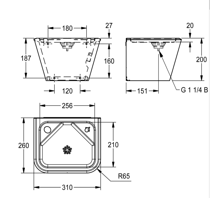 ANMX30U ANIMA wall-mounted drinking fountain
