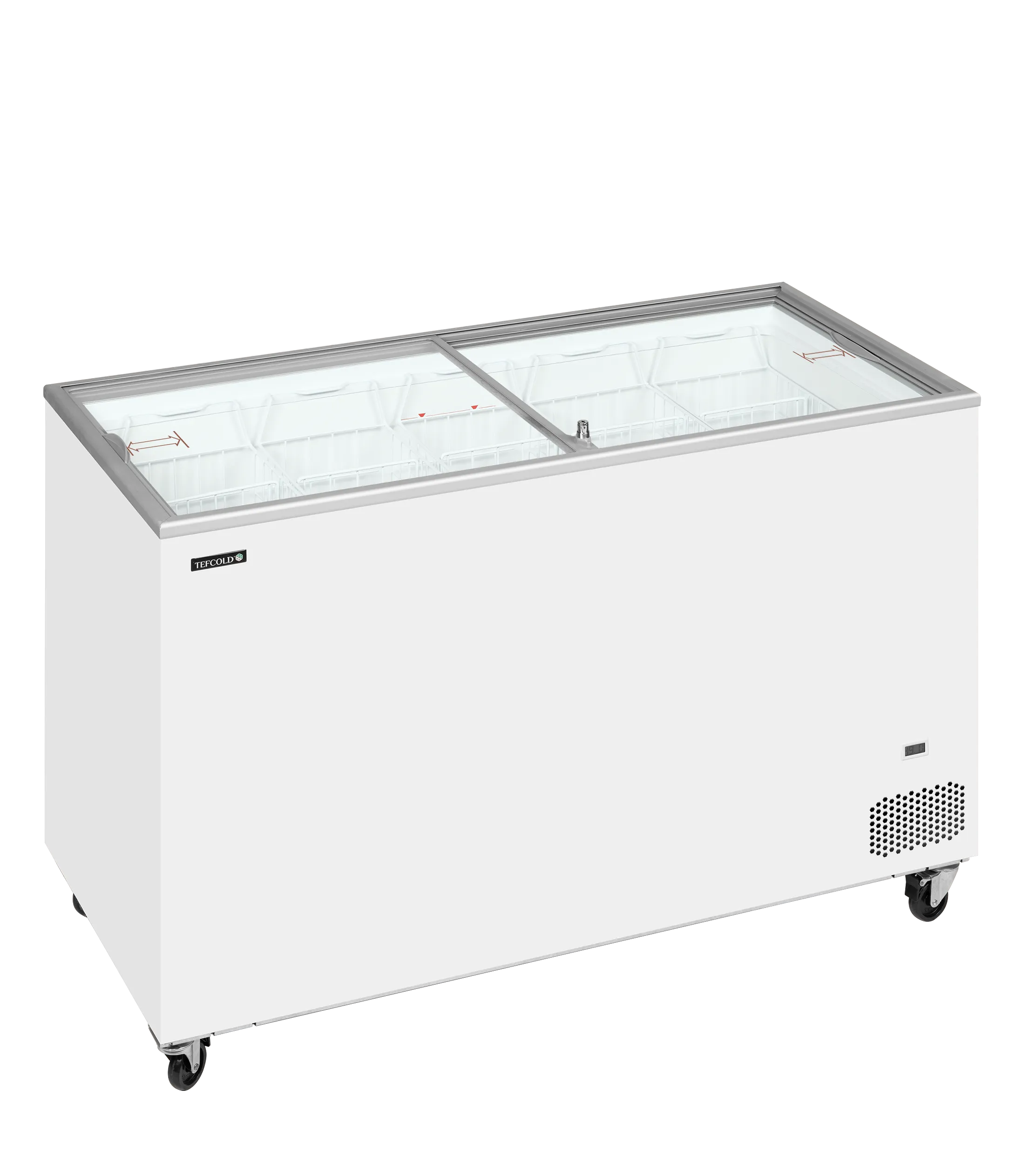 Tefcold IC401SC Sliding Flat Glass Display Freezer – 350L