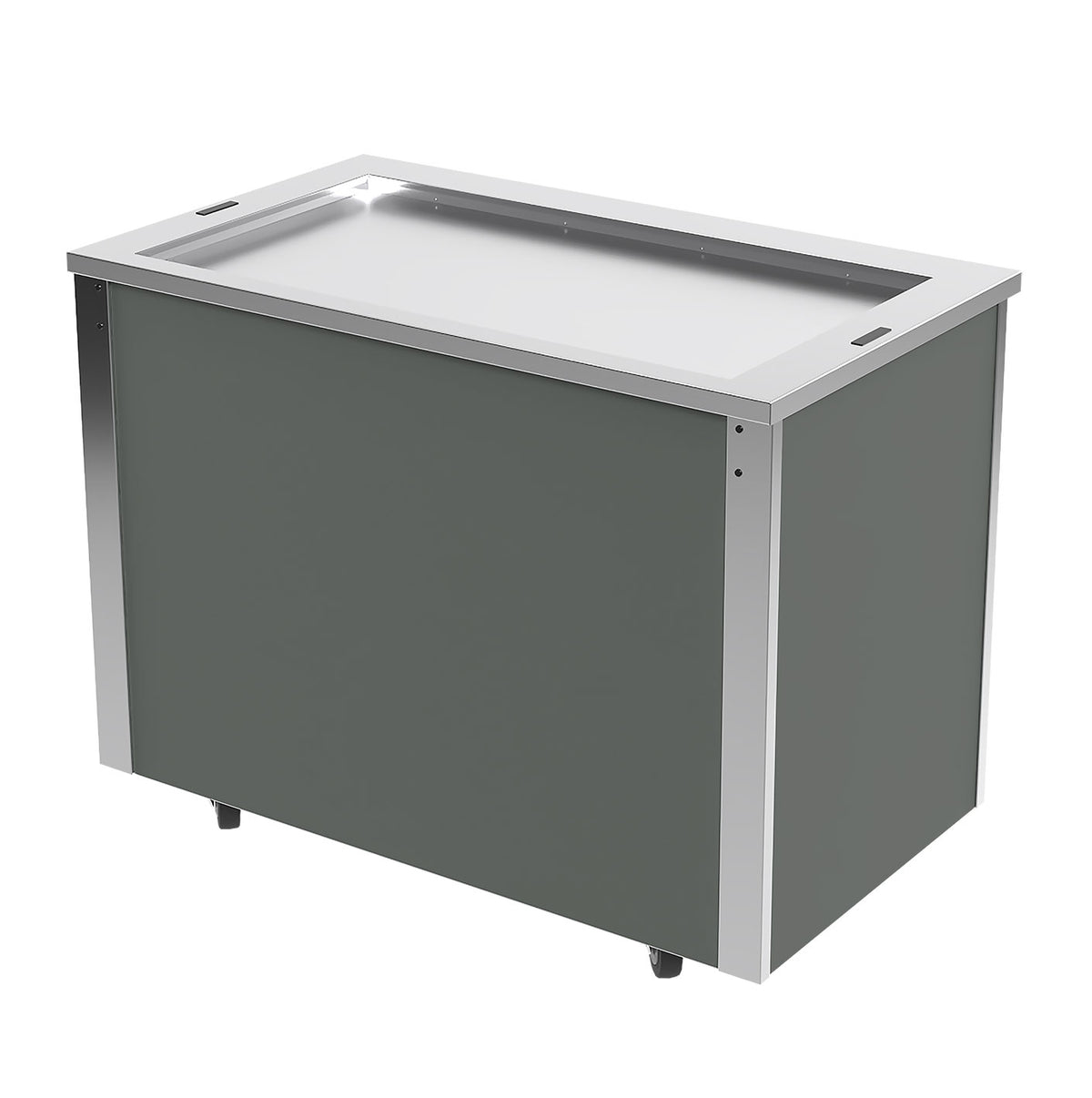 Versicarte VC2HTS Servery Unit with Recessed Stainless Steel Solid Top