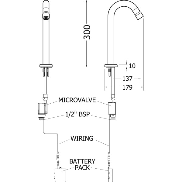 AquaTechnix TX-i-300-NOMX Electronic Sensor Tap
