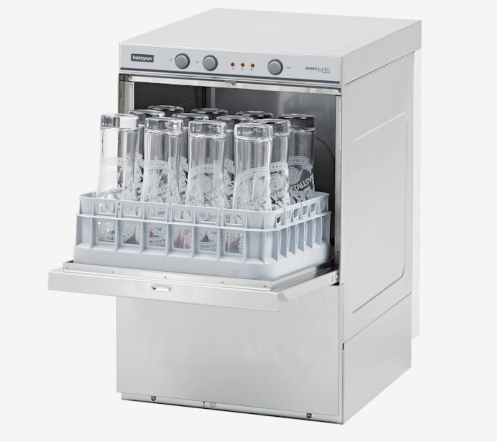 Amika AMH35D Commercial Glasswasher Pumped Waste