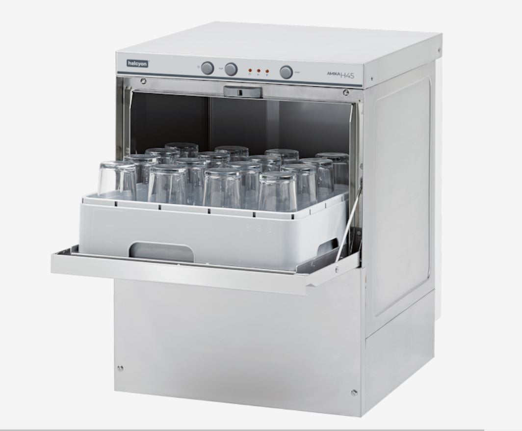 Amika AMH45D Commercial Glasswasher Pumped Waste