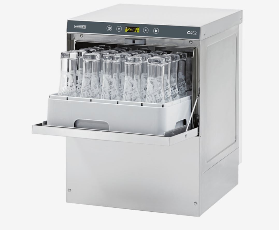 Maidaid C452 Commercial Glasswasher With Gravity Waste