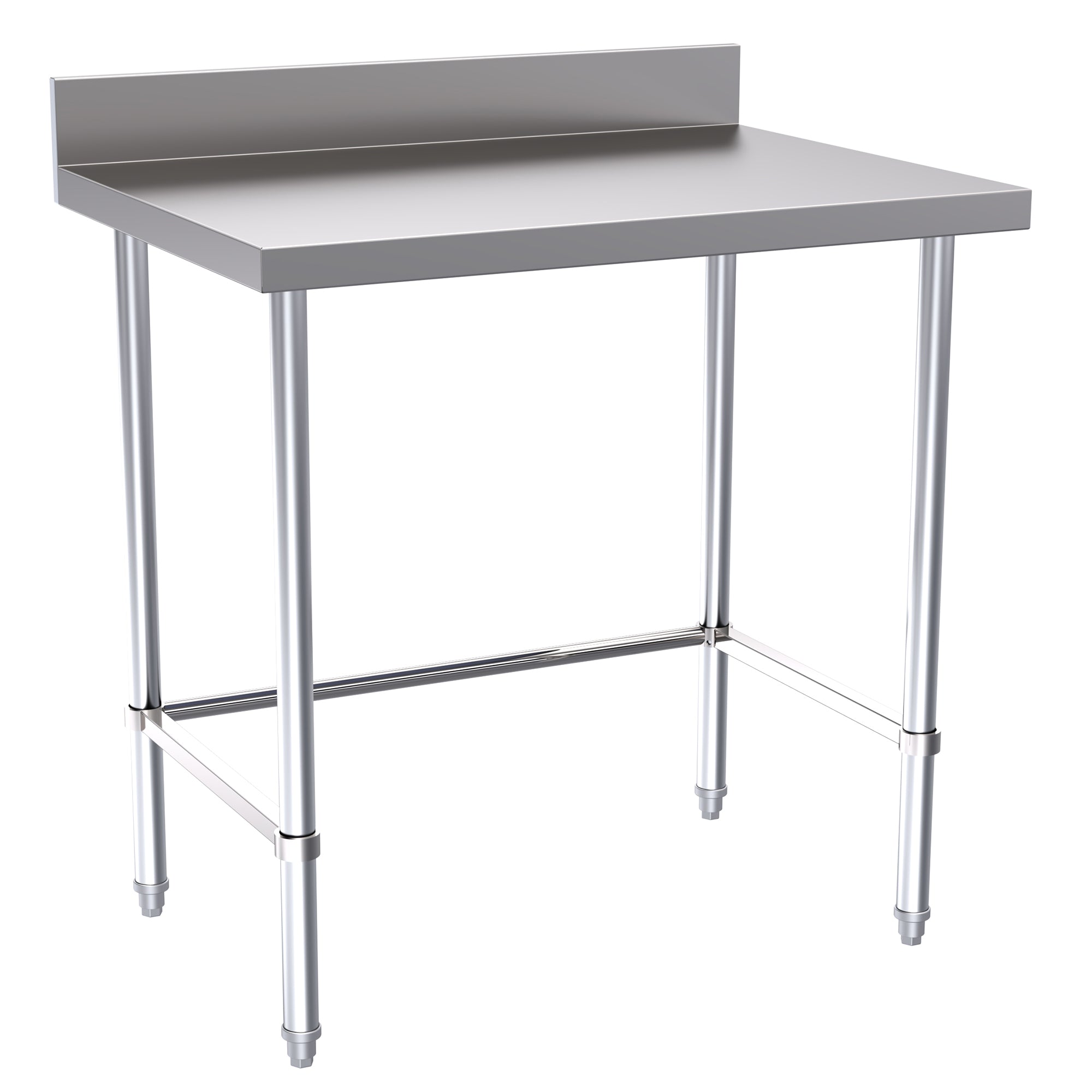 Hallco HWB0900LB Stainless Steel Wall Bench With Void & Leg Brace