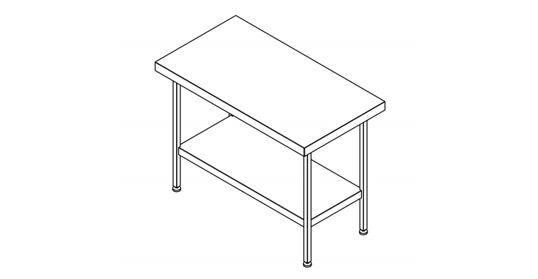 F20613Z Stainless Steel Centre Table