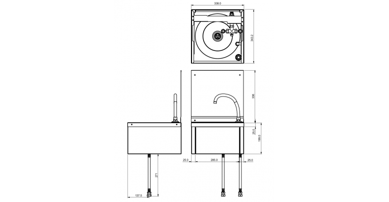 ANMX212N Hand Wash Basin