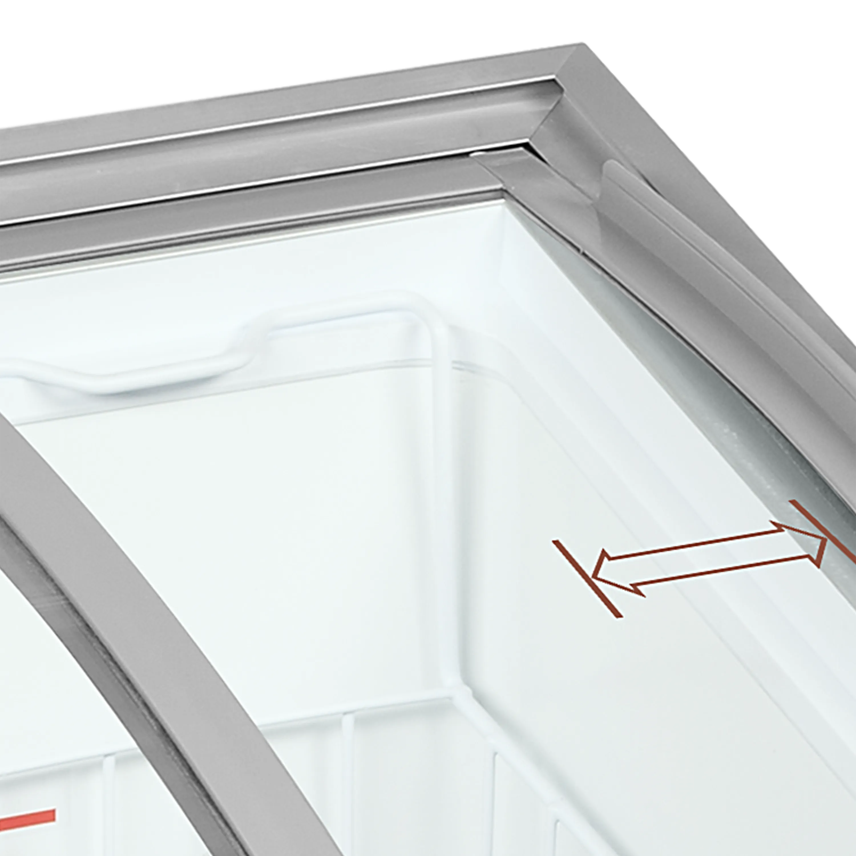 Tefcold IC401SCEB Sliding Curved Glass Display Freezer – 325L
