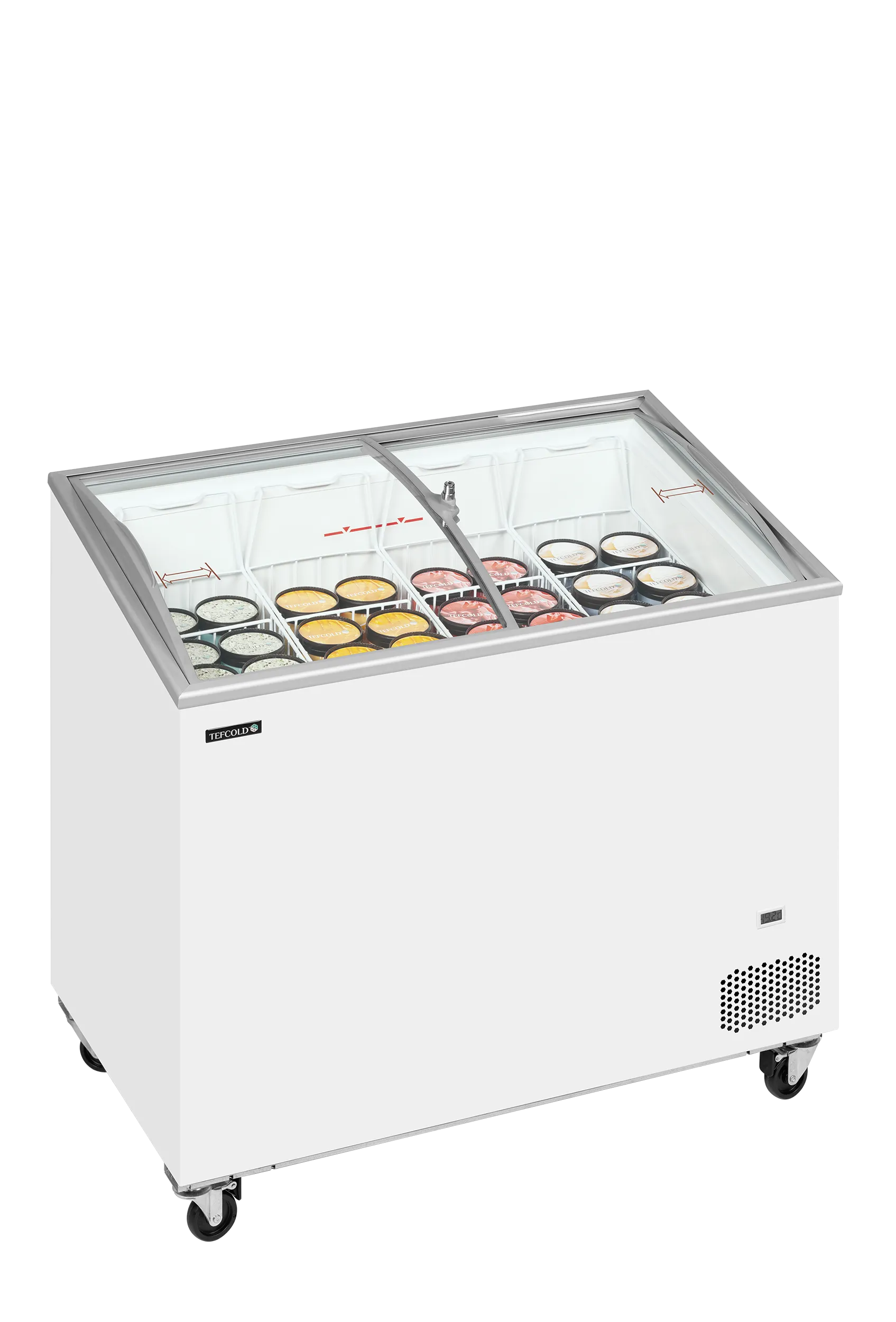 Tefcold IC301SCEB Sliding Curved Glass Display Freezer – 230L