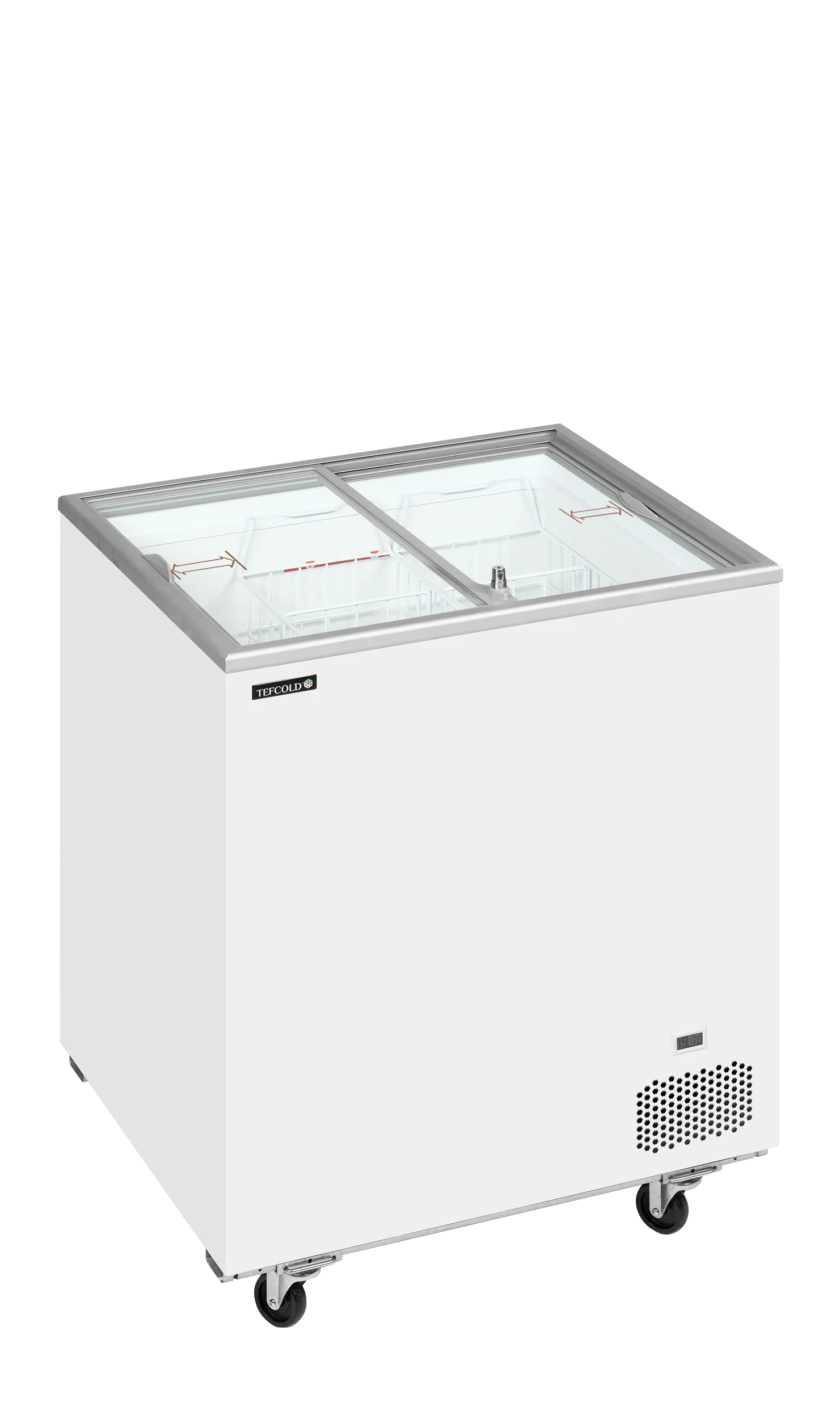 Tefcold IC201SC Sliding Flat Glass Display Freezer – 165L