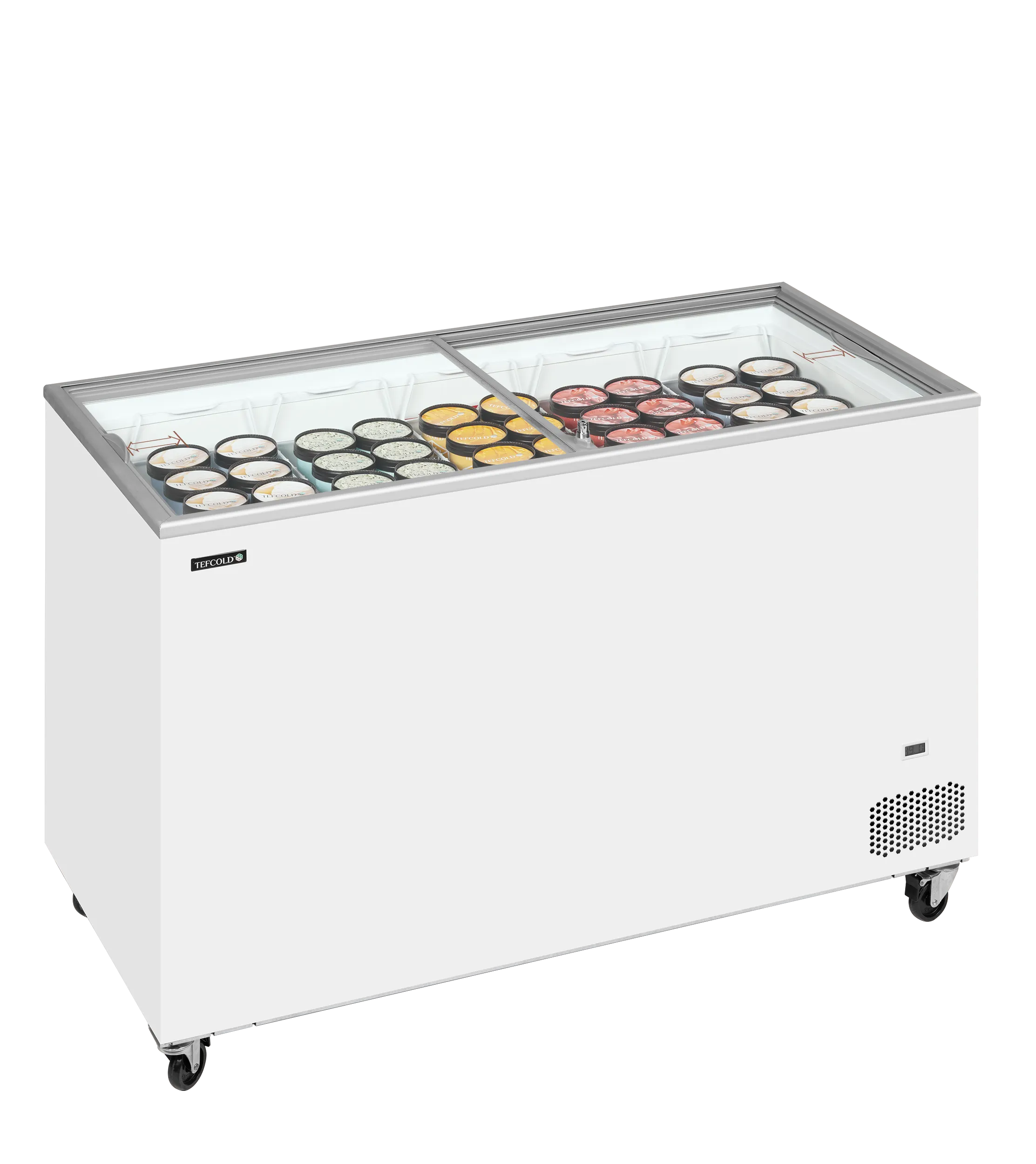 Tefcold IC401SC Sliding Flat Glass Display Freezer – 350L
