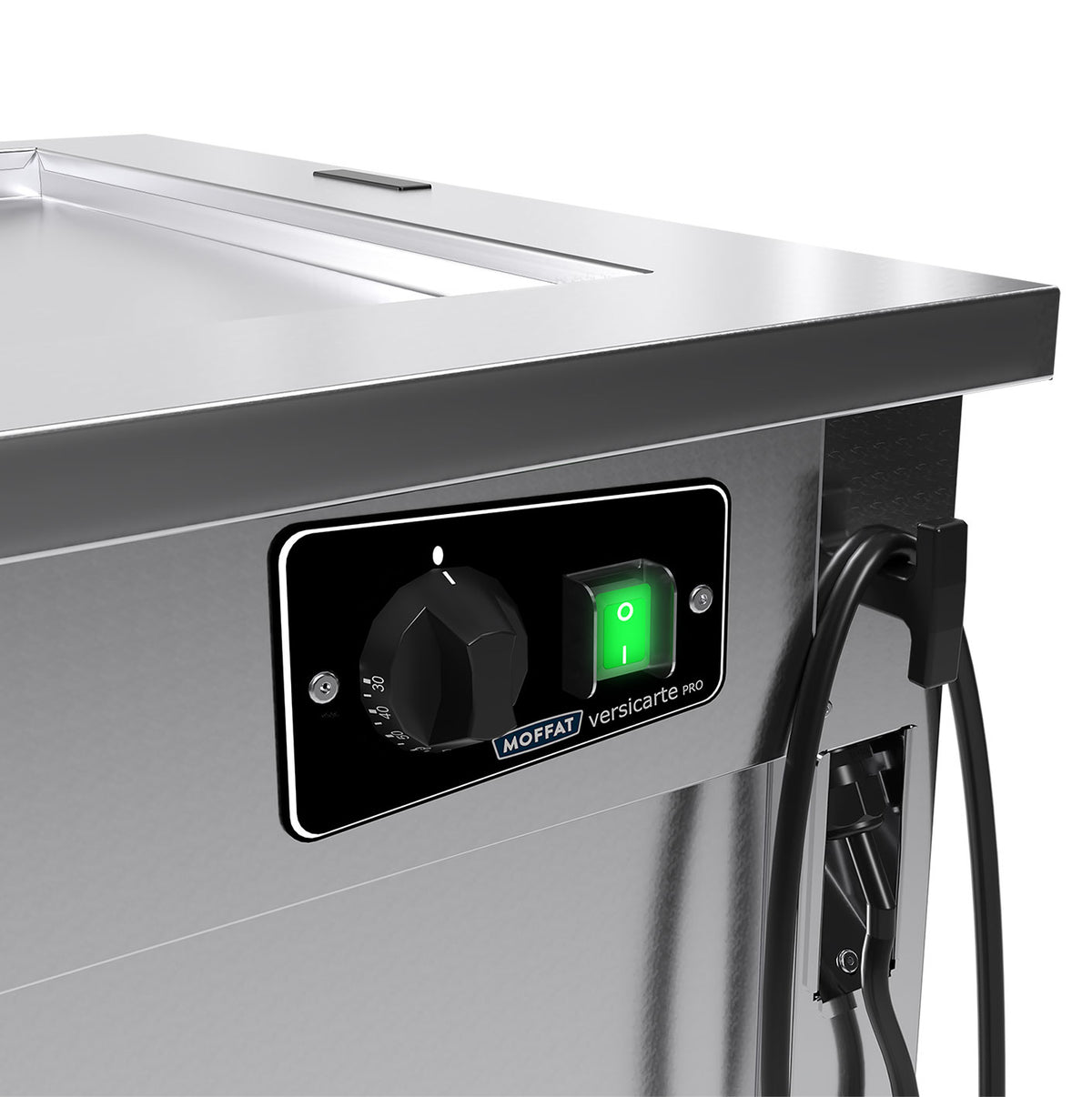Versicarte VC2HTS Servery Unit with Recessed Stainless Steel Solid Top
