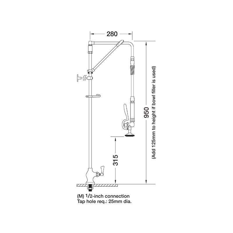 AJ-PR-10-HM Aquajet Hangman Pre-Rinse Spray