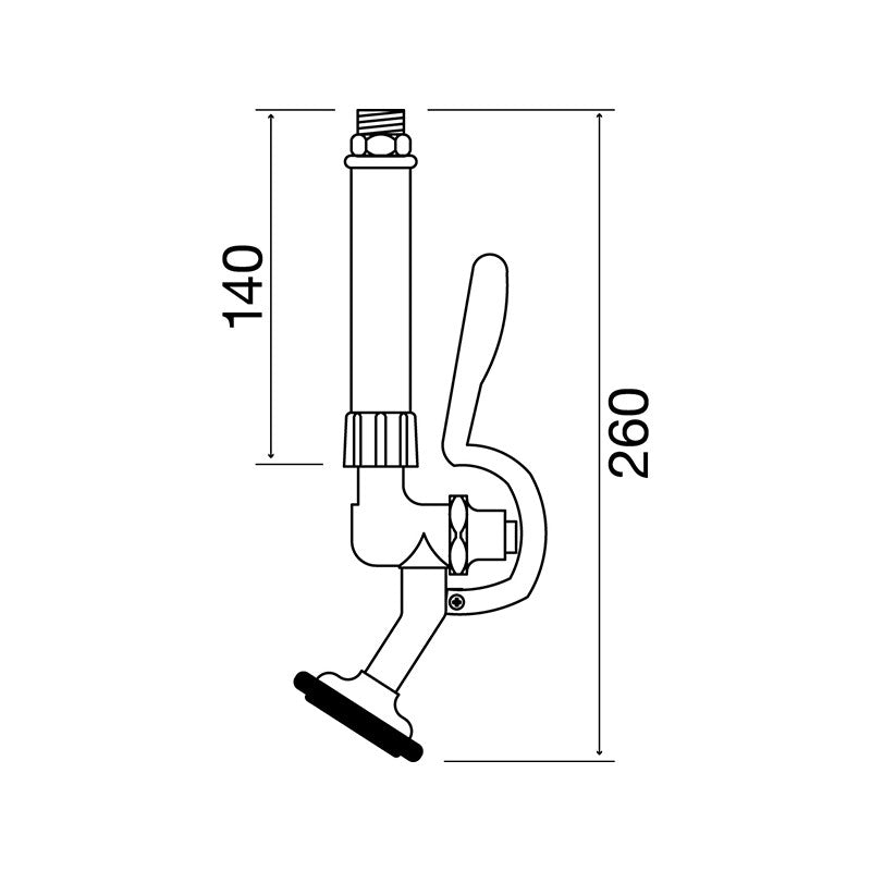 AquaJet AJSG019A Angled Pre-Rinse Spray Head