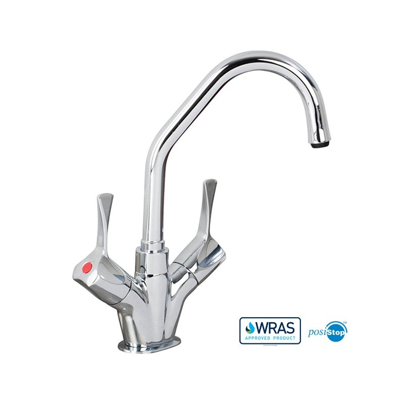 TX-B-206L Aquatechnix Deck Mounted Mixer Tap With Levers