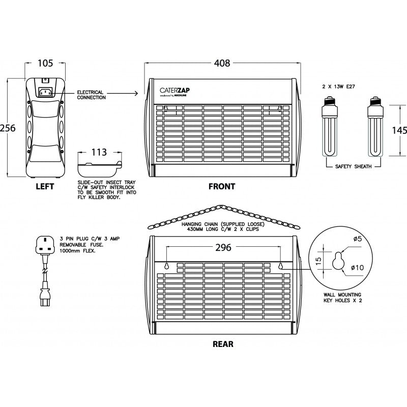 CZPEPAT40S CaterZap Insect Killer