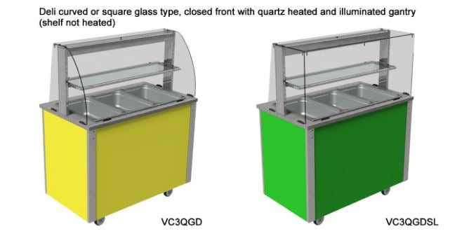 Deli Glass Gantry Open or Closed Front