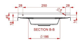 DPDF1TH Drinking Fountain Dimensions