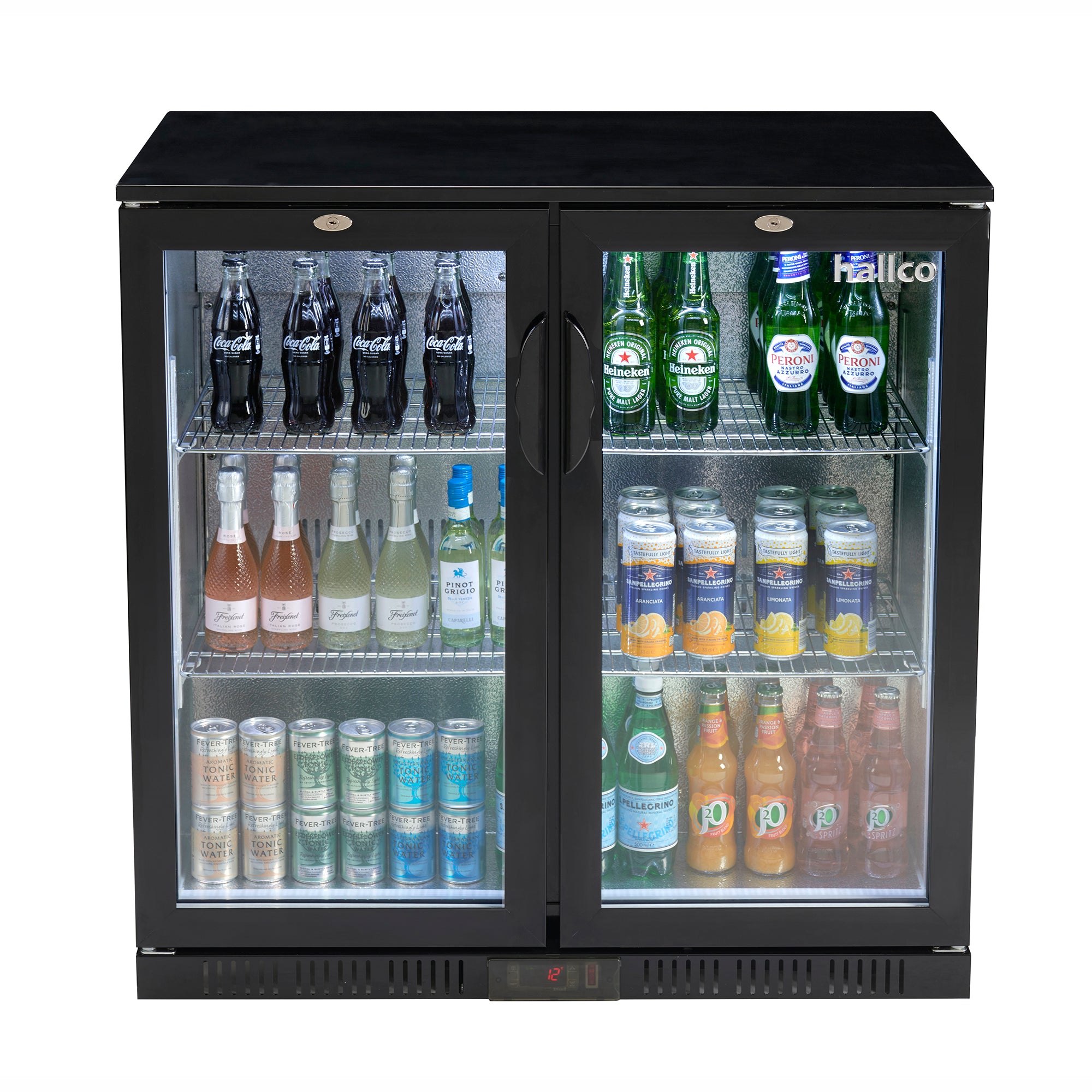 Hallco HC2BK Undercounter Bottle Cooler