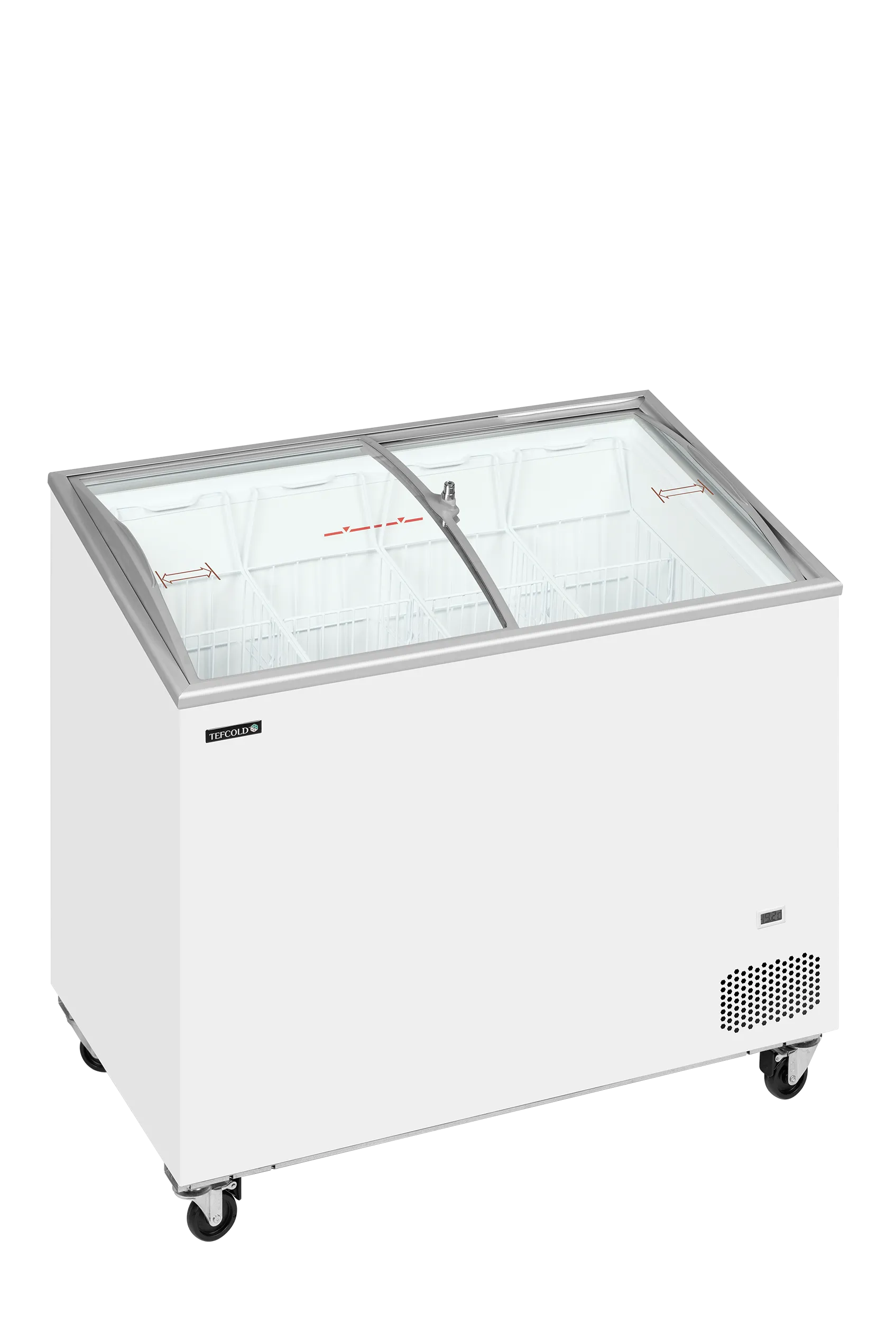 Tefcold IC301SCEB Sliding Curved Glass Display Freezer – 230L