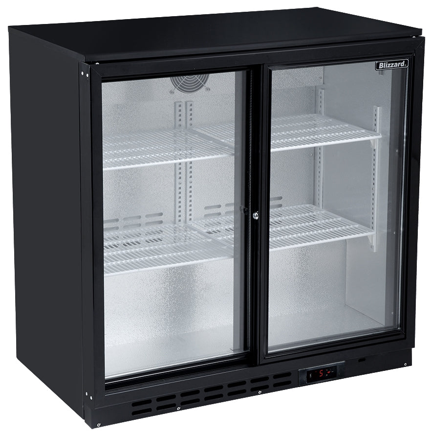 Low Height 2 Door Bar Bottle Cooler