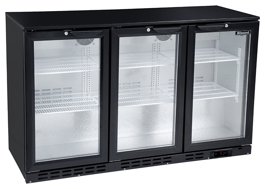 Low Height 3 Door Bar Bottle Cooler