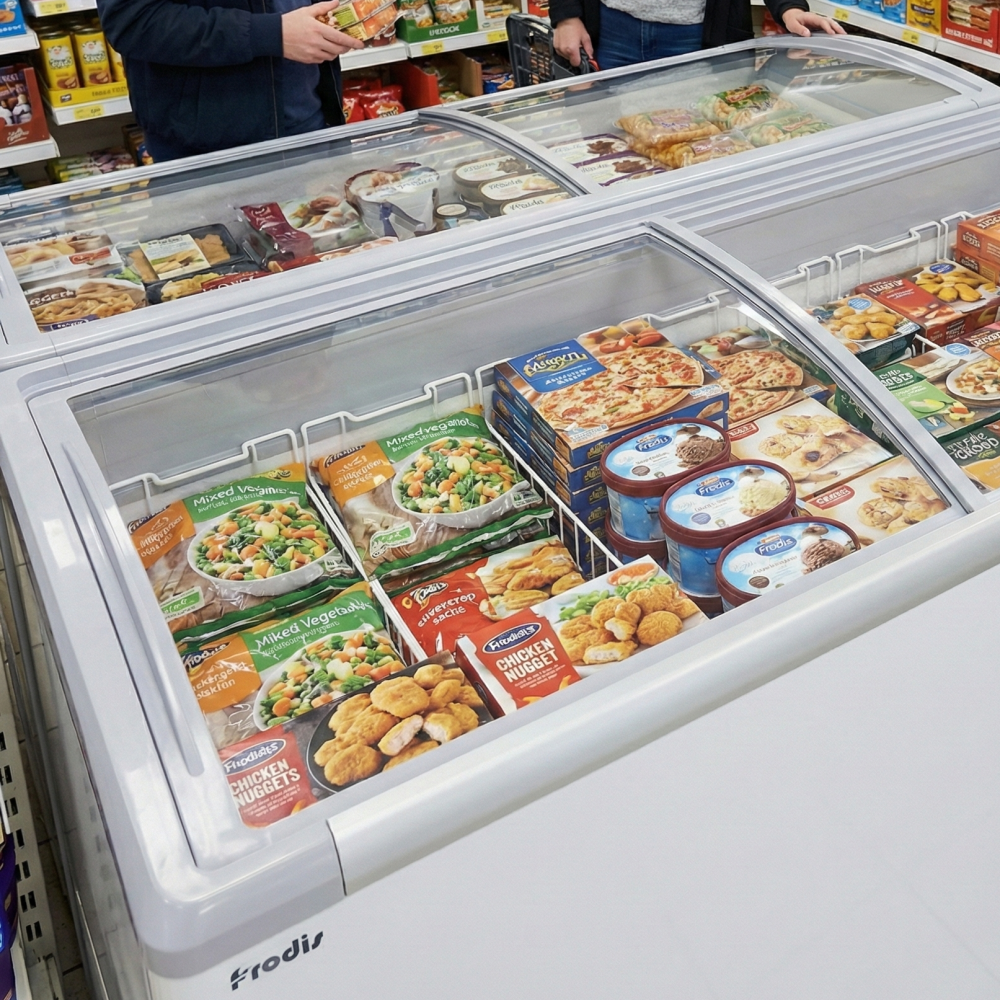 Prodis NVC5 Curved Glass Display Freezer – 546L