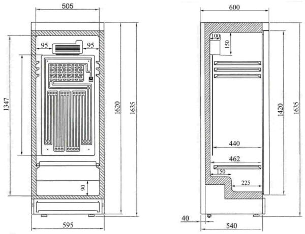 Interlevin SD1280 Refrigerator - Diagram