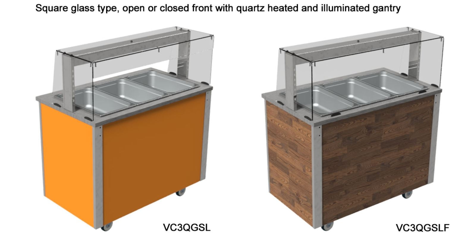 Square Glass Gantry Open or Closed