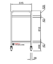 Stainless Steel Trolley Dimensions