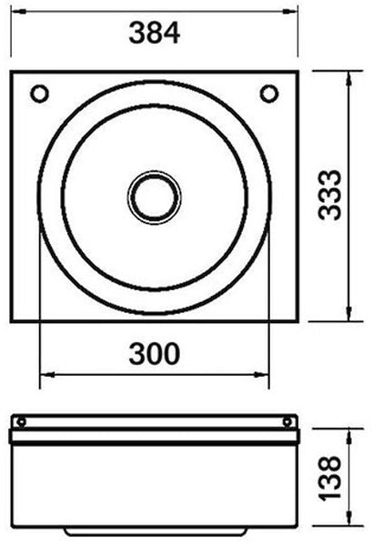 WS4-L Wash Hand Basin (Drawing)