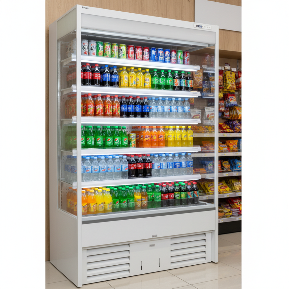 Prodis XMD1200-P-NB-W Open Fronted Multideck / Night Blind 1200mm White