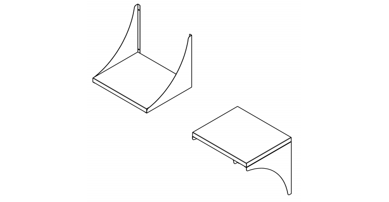 F10510N Microwave Shelf