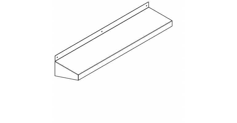 F10514N Wall Shelf 1500 x 300