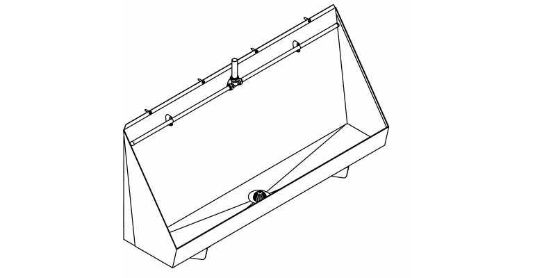 CEN120E Centinel Wall Hung Urinal