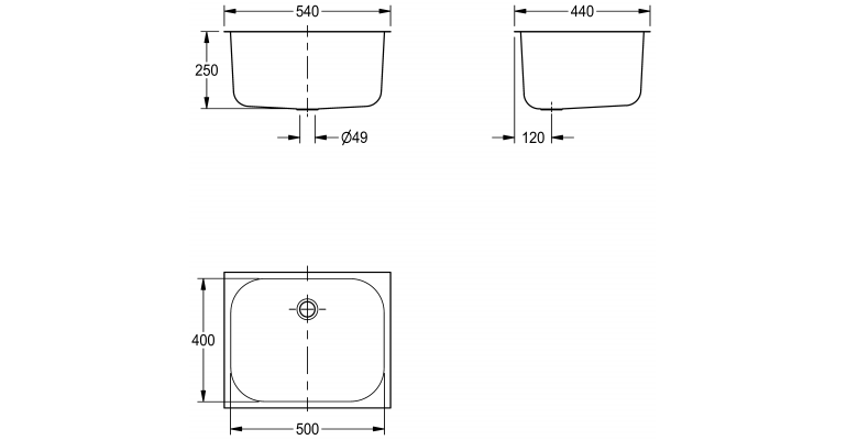 C20149N Inset Sink Bowl