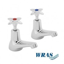 1000/D - Half Inch Basin Taps with Cross Heads (Pair)
