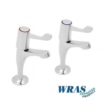2100/D - Hot and Cold Pillar Taps With Levers (Pair)