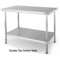 SCT36 Double Top Stainless Steel Centre Table